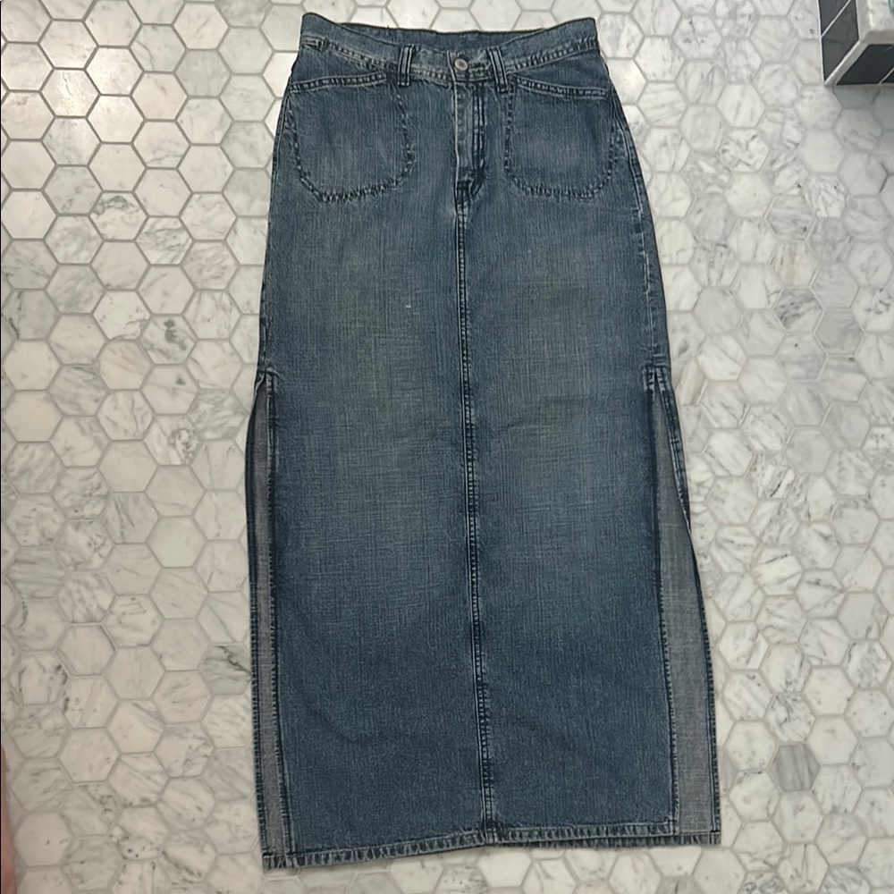 Lucky Brand Blue Denim Skirt